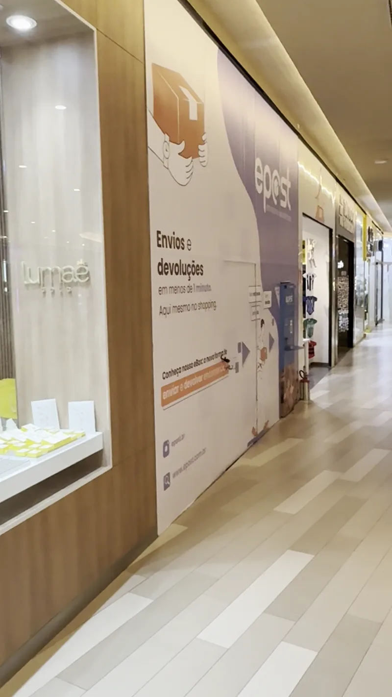 eBox Epost no Jockey Plaza Shopping, próximo à Lumae Gold